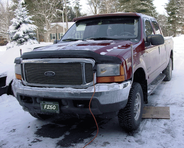 2001 Ford excursion diesel block heater #6